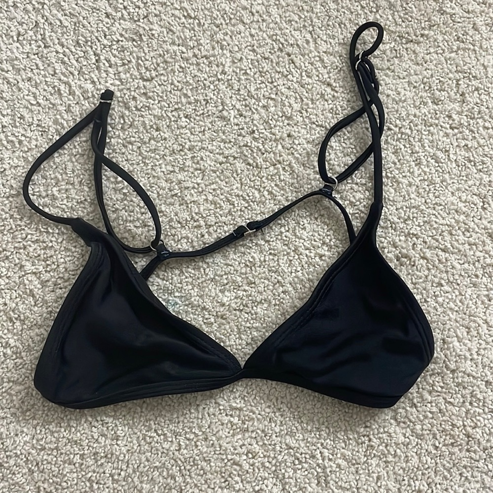 black bikini top